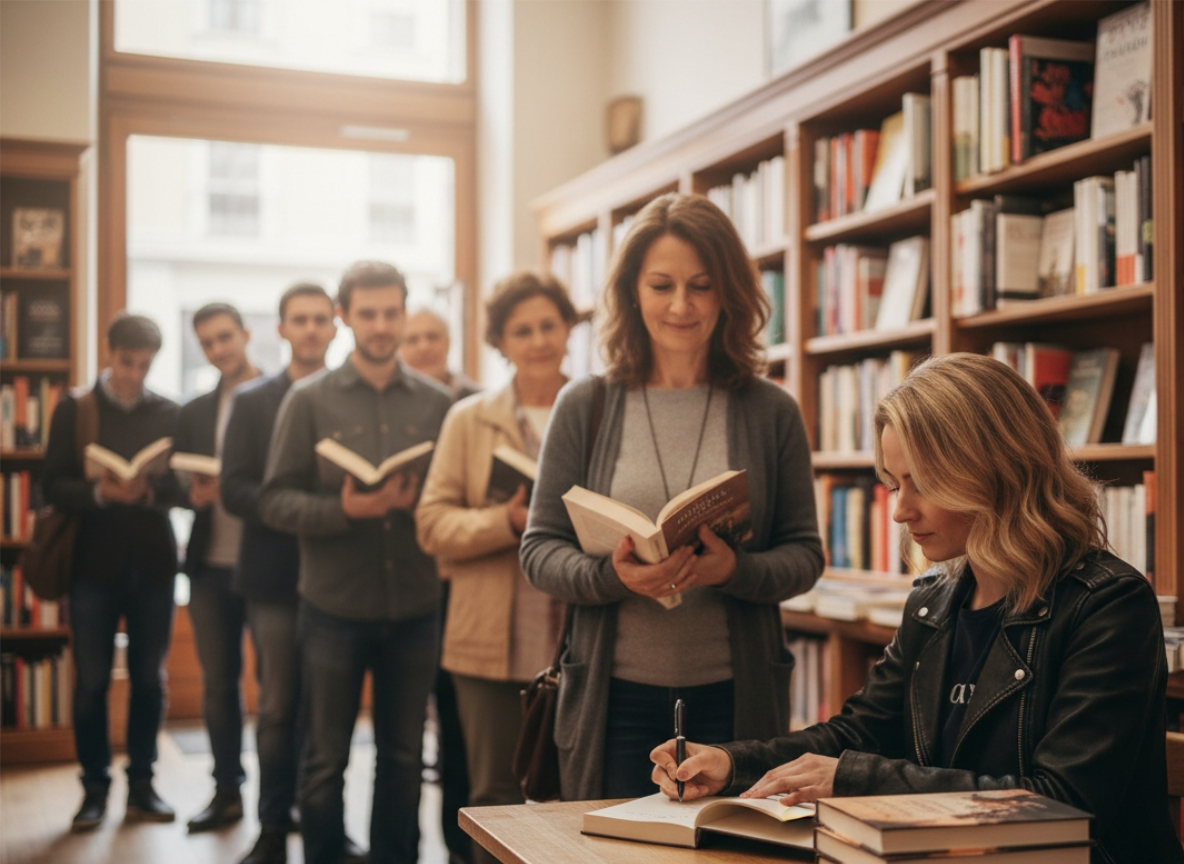 Firmacopie e presentazioni del romanzo